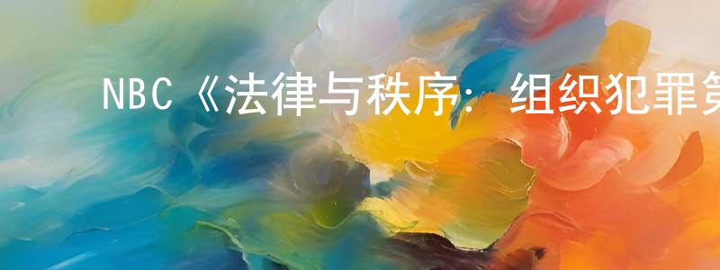 陈舒雨的动漫综艺大全,NBC《法律与秩序:组织犯罪第四季》迅雷下载/在线观看/百度云-犯罪/历史载-美剧天堂